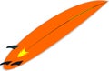 Orange surf board