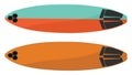 Orange surf boards, icon