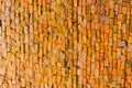 Orange surface of Abstract colorful smalt mosaic with high resolution for background