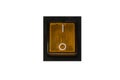 Orange switch on off isolated Royalty Free Stock Photo