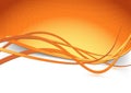 Orange swoosh speed wave background dot