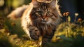 Captivating Portraits Of Cats Running In Golden Light