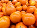 Orange Tangerines In Fruit Market