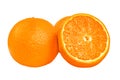 Orange Tangerines isolated on white