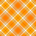 Orange Tartan Plaid Fabric