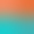 Orange Teal Trendy Gradient Background. Defocused Soft Blurred Backdrop