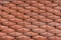 Orange terracotta roof tiles background texture. Roof tiles detail Royalty Free Stock Photo