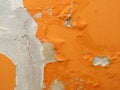 Orange texture in the wall Royalty Free Stock Photo