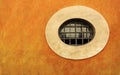 Orange textured wall and window Royalty Free Stock Photo