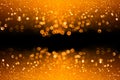 Orange Thanksgiving background or Halloween glitter party backround banner