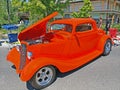 Orange Three Window Coupe