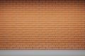 Orange tile blank wall. Royalty Free Stock Photo