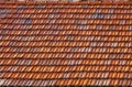 Orange tile rooftops in Bergamo old town, Italy Royalty Free Stock Photo