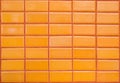 Orange tile wall Royalty Free Stock Photo