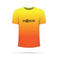 Orange to yellow fade t-shirt