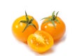 Orange tomato isolated on white background Royalty Free Stock Photo