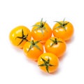 Orange tomato isolated on white background Royalty Free Stock Photo