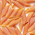 Orange tomatoe flavored pasta penne