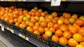 Orange Tomatoes on Grocery Store Shelf Royalty Free Stock Photo