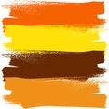 orange tone paint brush stroke