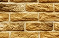 orange toned brick wall surface. Royalty Free Stock Photo