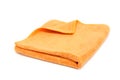 Orange towel isolated Royalty Free Stock Photo