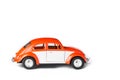 Orange toy car Royalty Free Stock Photo