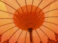 Orange traditional Thai umbrella Royalty Free Stock Photo