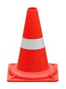 Orange traffic cone on a white background isolated Royalty Free Stock Photo