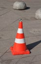 Orange traffic cone