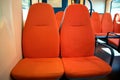 Orange Train Seats