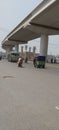 Orange Train Track crossing chouburgi Chowk Lahore Pakistan.