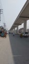 orange train track Lahore Pakistan.