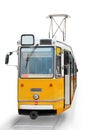Orange tram Royalty Free Stock Photo
