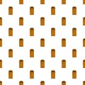 Orange trash box pattern seamless vector