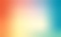 Orange and turquoise blue gradients background