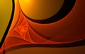 Orange twirl Royalty Free Stock Photo