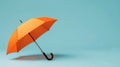 The orange umbrella.AI generated image Royalty Free Stock Photo