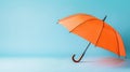 The Orange Open Umbrella.AI generated image Royalty Free Stock Photo