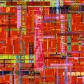 orange unique glitch textured signal abstract abstract pixel glitch error