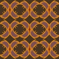 Orange universal vector seamless patterns, tiling. Geometric ornaments.