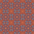 Orange universal vector seamless patterns, tiling. Geometric ornaments.