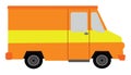 Orange van