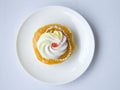 orange vanilla cream cake Royalty Free Stock Photo