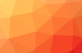 Orange vector abstract textured polygonal background. Blurry triangle design. Pattern can be used for background Royalty Free Stock Photo