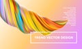 Orange vector digital painting abstract background