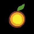 Orange vector logo. Fruits logo. Juice emblem.