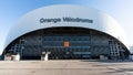 Orange Velodrome stadium wide angle view home to OM Football team in Marseille France