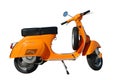 Orange Vespa Royalty Free Stock Photo