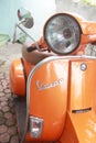 Orange Vespa Royalty Free Stock Photo